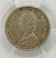 PCGS AU55 India British Incse 1887年　稀少アンティークコイン コイン アンティークコレクション イギリス 硬貨 古銭