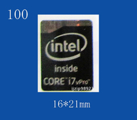即決100【 Intel CORE i7 vPro 】黒エンブレムシール追加同梱発送OK■ 条件付き送料無料 未使用