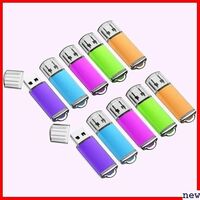 KOOTION 五色：青、紫、緑、赤、オレンジ 1GB ッシュドライブ U 10個セット 1GB USBメモリ 200