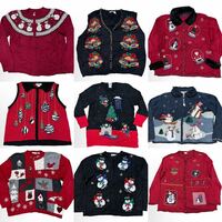 美品　ビンテージクリスマスセーター　アグリーセーター　9枚セット/USA古着セット ベール