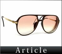 174415□度入り Christian Dior ディオール ティアドロップ サングラス 眼鏡 アイウェア 2301A プラスチック GP ブラウン メンズ/ G