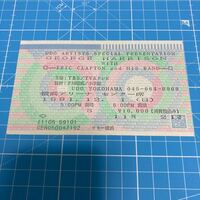 ジョージ・ハリスン横浜アリーナ、コンサート、チケット半券 1991年12月1日美品です