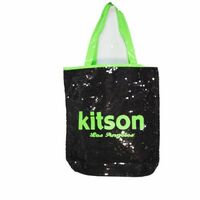 KITSON　キットソン　スパンコールトートバッグ Los Angeles Sequin Tote 黒/グリーン(0)