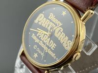 [M002]1円～☆メンズレディース腕時計 クォーツ 東京ディズニーランド Disney PARTY GRAS PARDE V301-6E30動作品