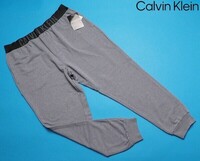 新品 Calvin Klein カルバンクライン 春先最旬 ストレッチコットン スウェット ジョガーパンツ US:L JP:XL 灰(W6W) NM1961