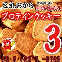 豆乳おからプロテインクッキー/ダイエット/プロテイン200ｘ3/健康/7.20