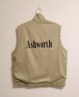 【デカロゴ】Ashworth ライトベスト ワイドシルエット Lサイズ相当　ゴルフ　アシュワース