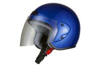 ヘルメット ジェット ブルー SG規格 PSCマーク取得 ワンタッチホルダー バイクパーツセンター