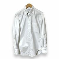 THOM BROWNE Oxford shirt トムブラウン オックスフォード 0 ボタンダウン シャツ 白 line ラインデザイン USA製 アメリカ製 長袖 