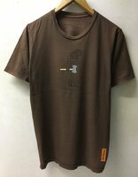 ◆Patagonia パタゴニア 希少 オノを持つ ヒゲ人 アート Tシャツ 茶 サイズXS