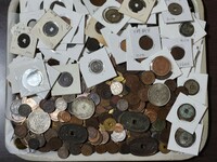 古銭、未選別、5kg以上 黄銅貨、白銅貨、 天保通宝、 寛永通宝、5銭、2銭、1銭、5厘．1厘 など大量