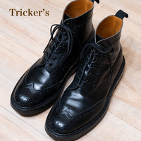 Tricker's トリッカーズ カントリーブーツ ブラック