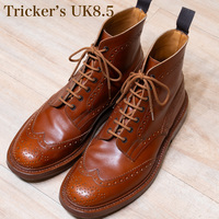 Tricker's UK8.5 トリッカーズ カントリーブーツ マロン 美品