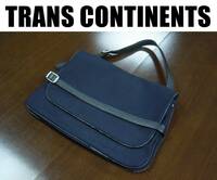 TRANS CONTINENTS トランスコンチネンツ手提げバッグ/ショルダーバッグ/ネイビー