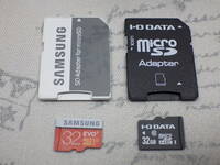 microSD SAMSUNG I-O DATA 32GB 2枚SET