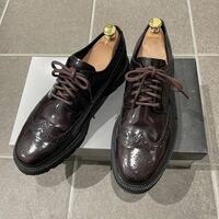 極美品◎COLE HAAN / コールハーン レザーシューズ アメリカンクラシックス ロングウィング オックスフォード US8.5 26.0cm 革靴 American