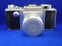 ☆古いカメラ【Asahiflex】アサヒフレックス・１:2.4　ｆ＝５８㎜・・状態良好　美品です。イー25