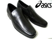 新品■ 安い！　即決　アシックス　革靴　大きいサイズ　ローファー スリッポン 黒 ブラック　28cm　asics texcy luxe　テクシーリュクス
