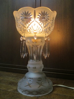 高級 フロストカットガラス 1灯式 スタンドランプ/テーブルランプ/照明/西洋/クラシック/ボヘミアシャンデリアバカラ