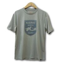 即決☆マーモット エルバード半袖Tシャツ GRY/Mサイズ 送料無料 グレー 吸汗・速乾・ドライ 登山 キャンプ クラシック Marmot 