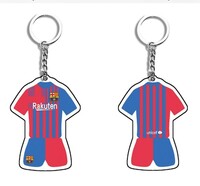 新品　キーリング　バルセロナ　サッカー　La Liga キーチェーン サッカー　Barcelona　ユニフォームキーホルダー