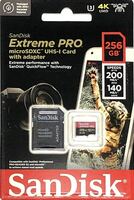新品SanDisk Extreme Pro マイクロSDカード 256Gb 200mb/s Write 140Mb/s