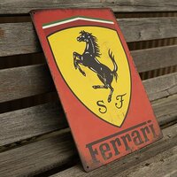 【ブリキ看板】 Ferrari フェラーリ カリフォルニア モデナ 車 レトロ風 インテリア 店舗 カフェ 壁飾り 20cm×30㎝（送料無料！）②