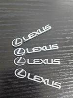 ネコポス送料無料 LEXUS ミニエンブレム　4枚セット LS LX LC GS ES IS RX RC NX UX CTレクサス 