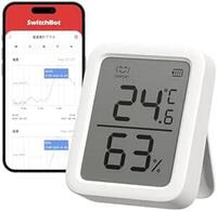 SwitchBot 温湿度計プラス Alexa 温度計 湿度計 - スイッチボット スマホで温度湿度管理 デジタル 高精度 コンパ