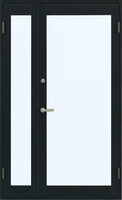 アルミサッシ YKK 店舗ドア 7TD W1235×H2018 親子 単板 ドアクローザー付