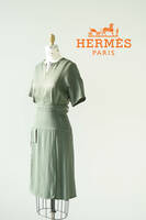 2020SS HERMES by Nadge エルメス ナデージュ レーヨン ワンピース size 34 0305726