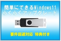要件回避対応■簡単にできる☆Windows11 ら く ら く ア ッ プ グ レ ー ド USBメモリ版 特典付き