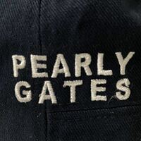 【PEARLY GATES】 ワークキャップ　YAMAHA ダブルネーム　ネイビー　FR