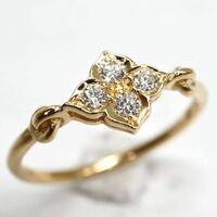 Cartier(カルティエ)《K18(750) 天然ダイヤモンドリング》A 約1.5g 10.5号 ring 指輪 jewelry diamond ジュエリー ED0/ED1