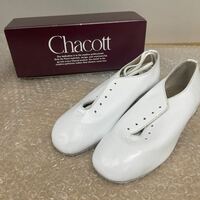 ● フルソールジャズ 23cm ホワイト Chacott 靴 未使用品 ●