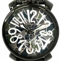 新品 GaGaMILANO ガガミラノ MANUALE 48 マヌアーレ 腕時計 5012.MOS.01S 手巻き 機械式 オートマティック アナログ モザイク 箱付き