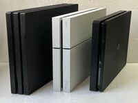 １円スタート　SONY PlayStation4 ジャンク　3台まとめブラック 