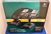 レア 未使用 Logitech Flight System G940 ジョイスティック フライトシミュレータ FFB 3点セット フライトシム DCS ラダー スロットル