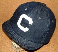 新品 CUSHMAN クッシュマン ビンテージ スタイル インディゴ デニム生地 アンパイア キャップ (フリーサイズ) ワークキャップ 帽子 青 紺