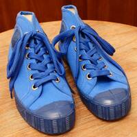 新品同様◎【CEBO】セボ ハイカットスニーカー EU37/24.0 ブルー レディース カジュアルシューズ 靴