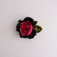 【新品/定価2万】ラフルール la fleur *rose bouquet コサージュ*ローズ薔薇フラワーアクセサリー(ac84-2403-140)【21D42】