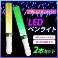 15色 LED ペンライト 2本 キンブレ ライブ コンサート C144-2