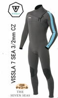 中古美品【サイズS】 ヴィスラ VISSLA 3/2mm 7 Seas COMP フルスーツ　 メンズ　 2021　ウェットスーツ