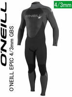 特価【サイズＭ】O'NEILL オニール 　EPIC 4/3mm　上級 フルスーツ ウェットスーツ　メンズ　■サイズ　US-M