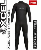 特価【サイズMS】XCEL エクセル 上級モデル　ASIX 5/4mm メンズフルスーツ バックジップ　■サイズ　US-MS