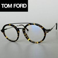 メガネ トムフォード TOM FORD ボストン メンズ レディース【新品】ツーブリッジ ブルーライトカット 眼鏡 ブラック べっこう柄 黒 メタル