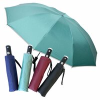 自動開閉傘 LEDライト 雨傘 日傘 折りたたみ傘 直径105cm アルミ製 10本骨 晴雨兼用 高密度撥水 UPF50+ UVカット グリーン XH772G