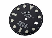 ROLEX/ロレックス DEEPSEA/ディープシー用 文字盤/ダイヤル/ダイアル 126660 ブラック/黒 修理明細付き 美品