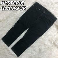 HYSTERIC GLAMOUR ヒステリックグラマー ブラック 黒色 パンツ ズボン ストレッチ XXS 男性 メンズ 女性 レディース キッズ ジュニア 子供
