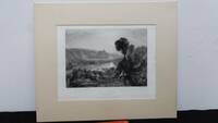 #C【J.M.W.Turner(ターナー)/銅版画5】『Prudoe Castle』●イギリスロマン主義●縦33.5×横40.5㎝●検)リトグラフ/水彩画/風景画